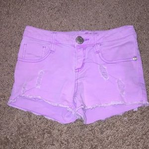 Purple Jean shorts